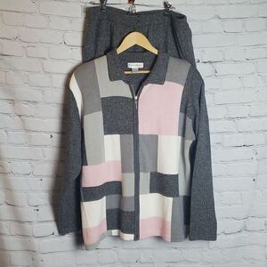 Vintage 2 Piece Sweater Jacket and Skirt